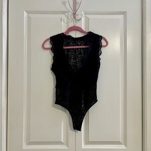 Black Lacey bodysuit